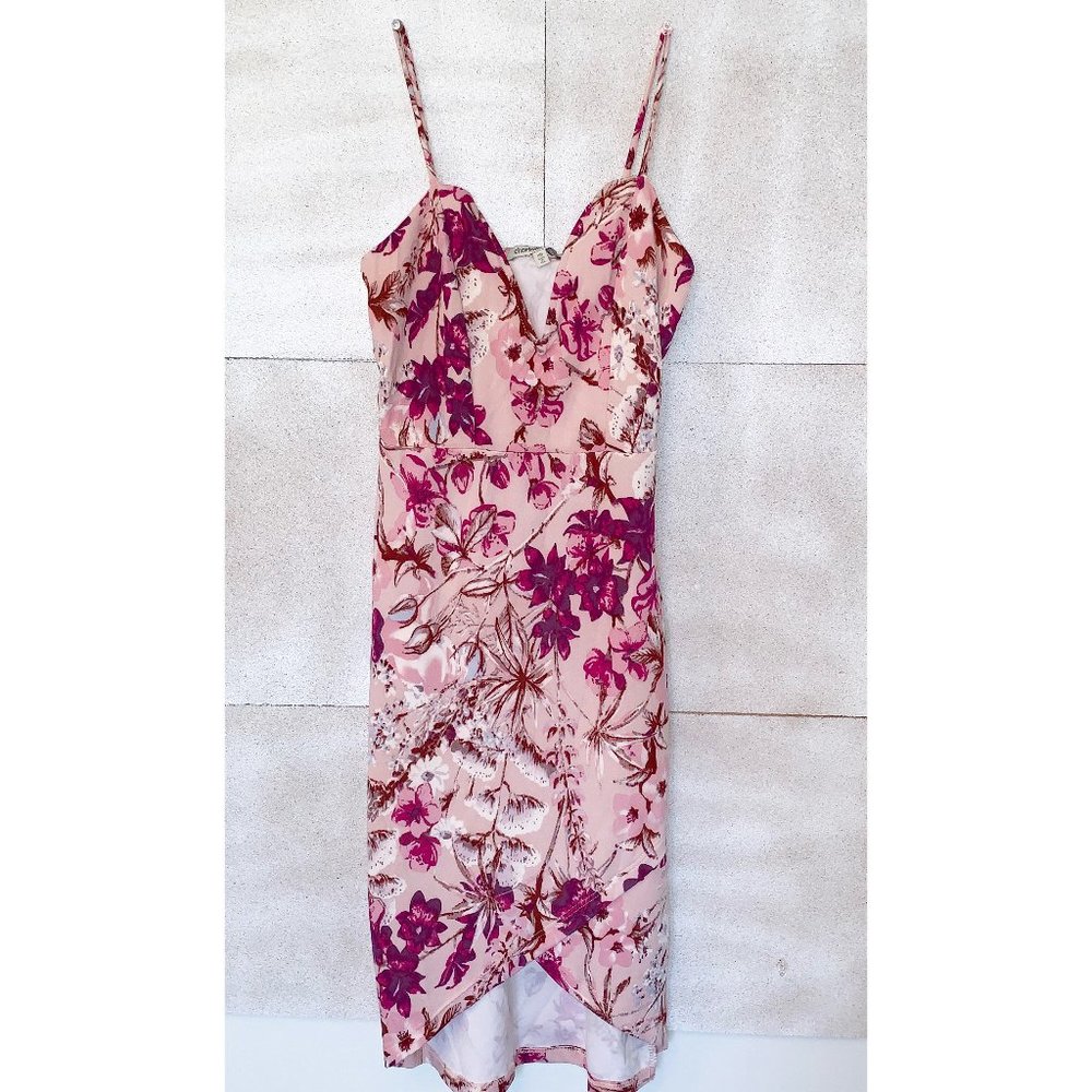 Charlotte Russe V-Wire Midi Bodycon Dress